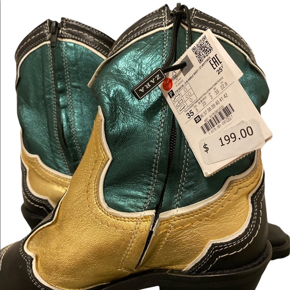 Zara Leather Boots - Picture 3 of 4